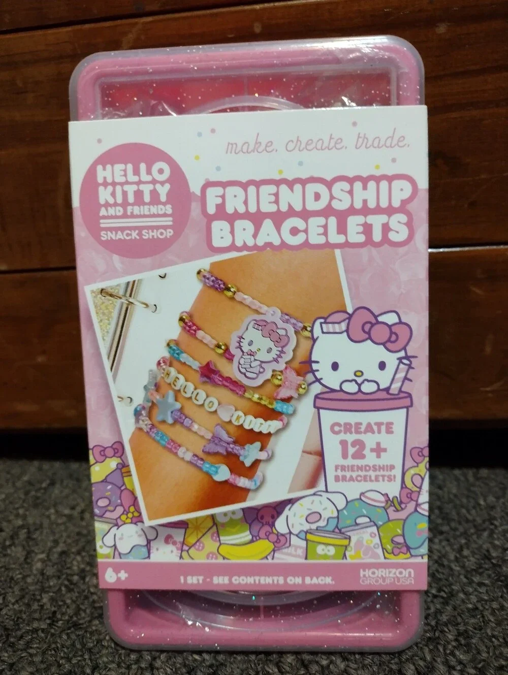 Hello Kitty Pink and Purple Friendship Bracelet Craft Kit